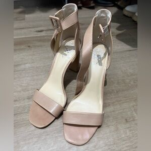 Vince Camuto Nude Heeled Sandal